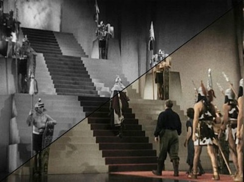 She, La diosa del Fuego (1935). She-1935-color-vs-black-white